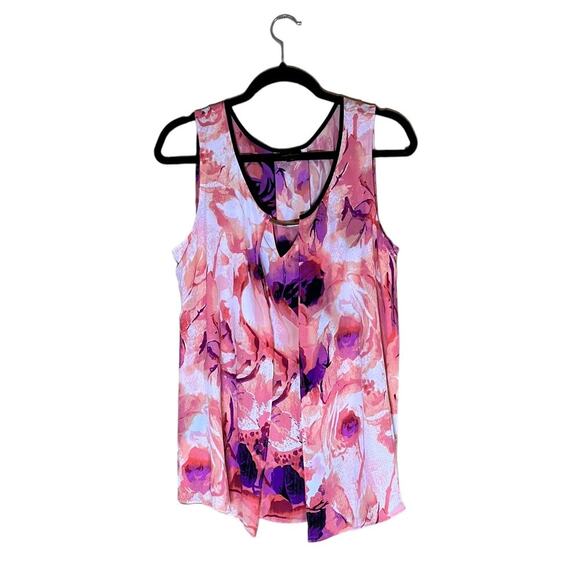 Worthington Sleeveless Blouse Flowy Lightweight Multicolor XL - Picture 1 of 3